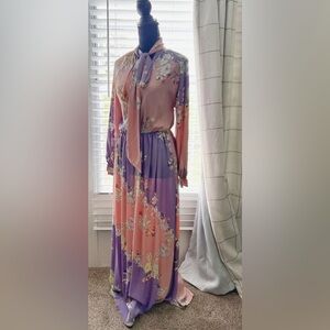 Xsmall/small SHEIN maxi  dress pink/purple modest dress